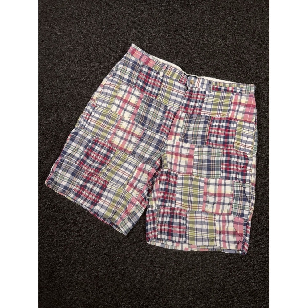 Vintage Polo Ralph Lauren Patchwork Shorts Men's 34 Madras Plaid Country Club